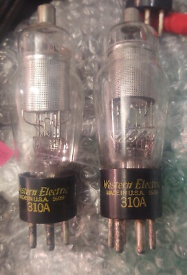 #ad Matched pair of Western Electric 310A tube small punch #2 $425.00