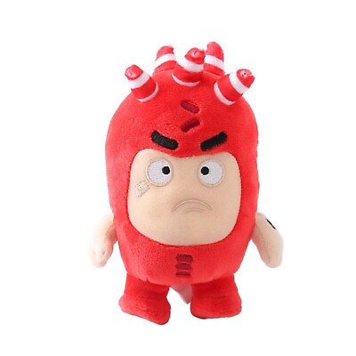 #ad ODDBODS Plush Cartoon FUSE Cute Plushies 18cm Toy Action Figure RED Doll Gift $17.99