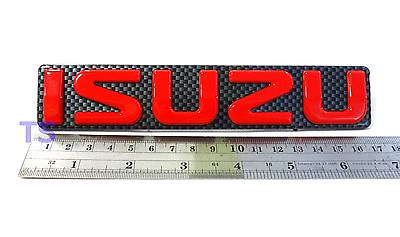 #ad Carbon Logo quot;Isuzuquot; Front Grille Emblem For Isuzu D Max Holden X Series 2007 12 $17.51