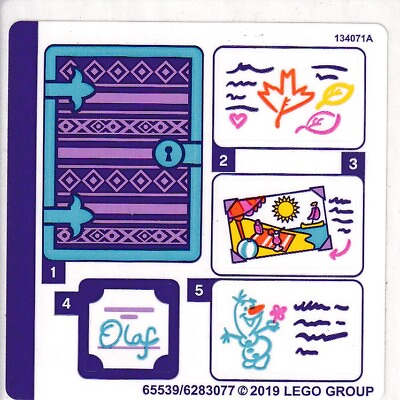 #ad LEGO Parts Sticker Sheet for Set 41169 No 41169stk01 QTY 1 $6.95