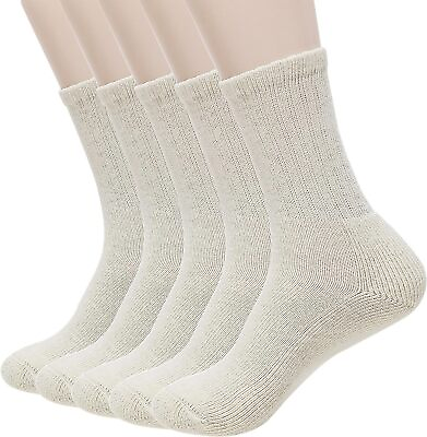 #ad Womens Long Crew Socks Cotton Cushioned Hiking Socks $61.48