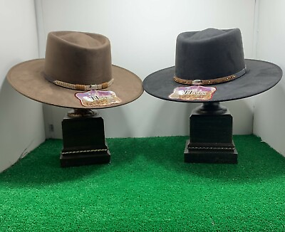 Men Women Faux Felt Western Cowboy Wide Brim Fedora Sombrero Vaquero Mexican Hat $42.99