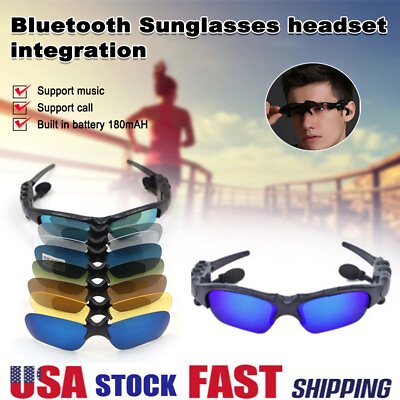 #ad Wireless Bluetooth 4.1 Stereo Smart Glasses Earphones Sunglasses With Microphone $13.94