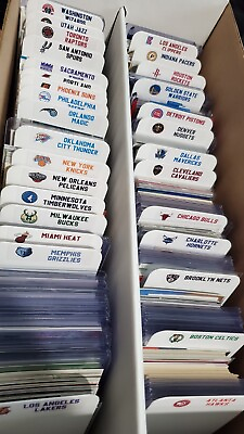 #ad 30 TALL Sports Card Dividers with 30 FREE NBA Teams Logos Labels $10.95