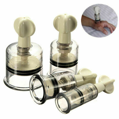 #ad 4 Sizes Vacuum Rotary Easy Twist Cupping Nipple NO Pump Suction Enlarger New $7.69