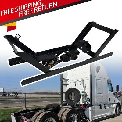 #ad Adjustable Semi Truck Tire Rack Spare Tire Carrier Tire Mount Holder W Hardware $93.99