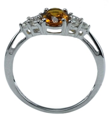 #ad Gift For Women Cocktail Ring Size 7 925 Sterling Silver Medira Citrine Gemstone $65.26