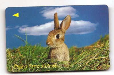 #ad SINGAPORE Telephone card $10 SingTel International Bunny Rabbit USED NO VALUE $0.99