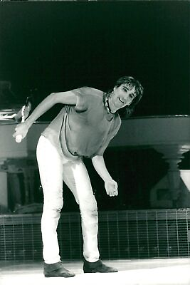 #ad Rod Stewart during a concert at the Palais des... Vintage Photograph 724937 $14.90
