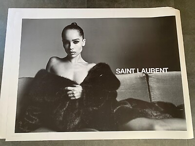 #ad Original POSTER 4x6ft Yves Saint Laurent x Zoé Kravitz YSL PARIS 2022 EUR 245.00