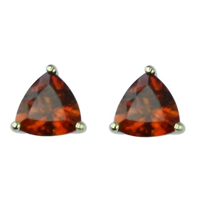 #ad Medira Citrine Gemstone Indian Jewelry 14k Yellow Gold Stud Earrings For Women $142.20