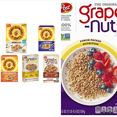 #ad 6 Pack Variety Cereal Box Post $3.50