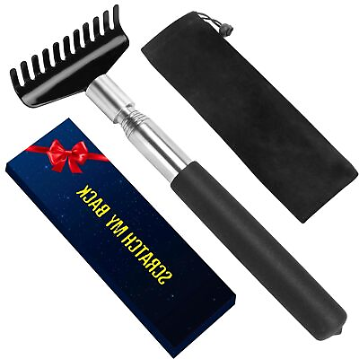 #ad Oversized Portable Extendable Back Scratcher Upgraded Metal Stainless Steel ... $19.34