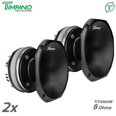 #ad 2x Timpano TPT DH2000 SLIM 2quot; Compression Driver Horn Titanium 8 Ohm 900W $129.90