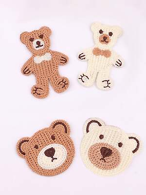 8pcs Cartoon Bear Design Iron on Patch Iron On Patch Sew On Patch Embroidered $6.32