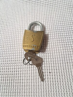 #ad #ad Vintage Slaymaker Rustless Lock with 2l Keys Collectible Old Working Lock $16.00