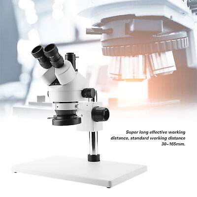 #ad 3.5X 90X Trinocular Stereo Zoom Microscope WF10X 20mm Eyepieces 100 240V $358.17