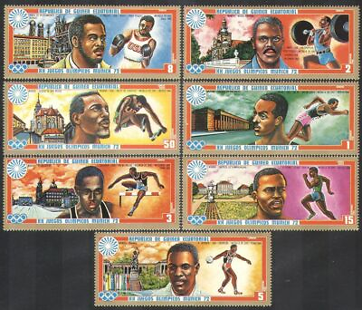 Equatorial Guinea 1972 Olympic Gold Medal Winners Sports Running Jump Boxing MNH $4.08