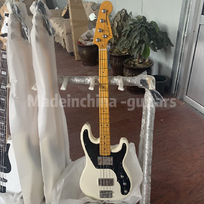 #ad Factory Jazz Electric Bass Guitar Cream Color Basswood Body Maple Fretboard $279.00