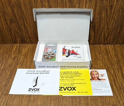 Zvox Voicebud VB20 Hearing Aids Microphones App control LEFT Ear $64.99