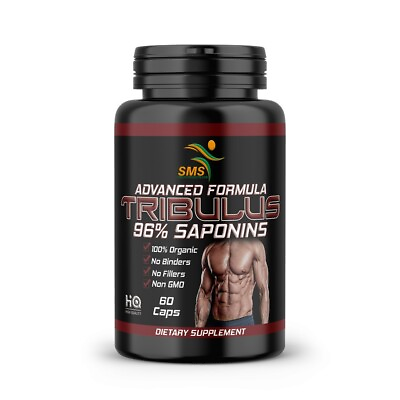 #ad TRIBULUS TERRESTRIS 96% SAPONINS FITNESS SUPPLEMENT 2000mg DAILY NON GMO $12.62