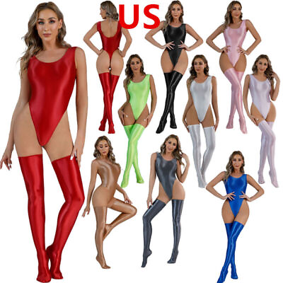#ad #ad US Sexy Women Bodysuit Clubwear Sleeveless Bodycon Leotard Thong Romper Swimsuit $14.19