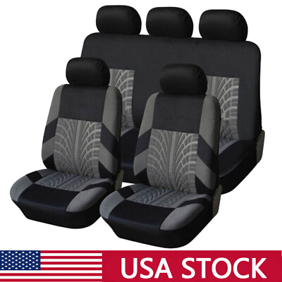 #ad For Dodge For Ram 1500 2500 3500 Full Set Car 5 Seat Covers Front Rear Cushion A $36.99
