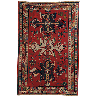 Handmade Shahsavan Rug Made with Natural Materials Stand Out with Unique Design $1895.00