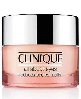 #ad Clinique All About Eyes Reduces Circles Puffs 0.5oz 15ml Eye Cream New Unboxed $16.79