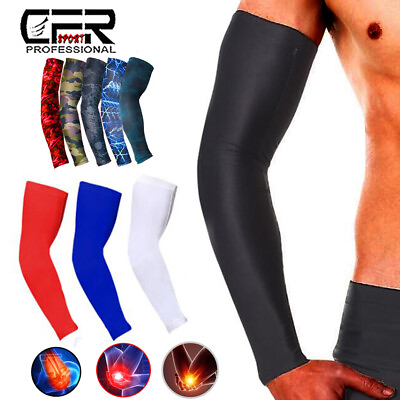#ad Compression Elbow Support Thigh Arm Sleeve Brace Anti Sun UV For Men Women Wrap $13.79