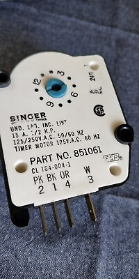 #ad NOS WP482493 SINGER for Whirlpool Refrigerator Defrost Timer Control $7.99