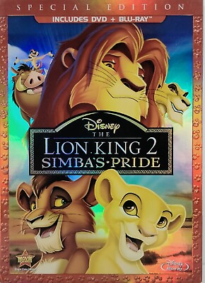 #ad The Lion King II: Simbas Pride Blu ray DVD 2012 2 Disc Set Special... $6.99