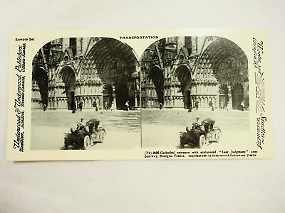 #ad Cathedral Entrance with Sculptured quot;Last Judgementquot; T.M.Visual Stereoview Repro $7.95
