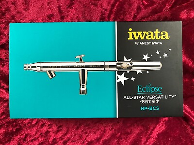 ANEST IWATA HP BCS Eclipse Series Airbrush Silver Suction type from Japan $111.25