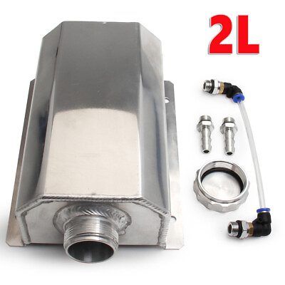 #ad 2L Universal Radiator Coolant Overflow Tank Bottle Recovery Reservoir w Cap H4F7 $32.89