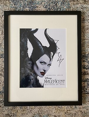 #ad 2019 Angelina Jolie Maleficent Mistress of Evil Signed 11x14 Photograph $75.00
