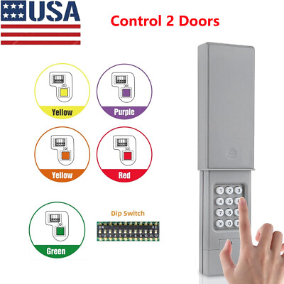 #ad Universal Wireless Keypad Opener for Liftmaster Garage Door Remote DIP KLIK2U P2 $13.23