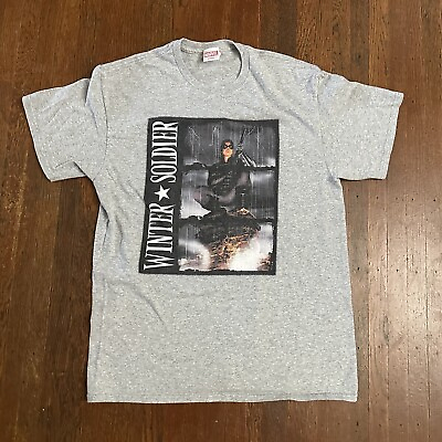 #ad Vintage 2000s Winter Soldier Marvel Shirt Size Medium $34.99