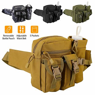 #ad 20L Outdoor Utility Tactical Waist Pack Pouch Military Camping Hiking Belt Bag $15.89