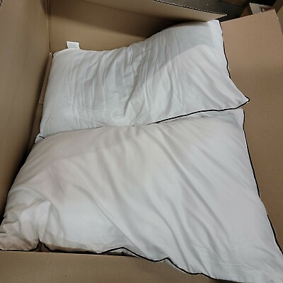 #ad Jollyvogue White Soft And Comfort Luxury Pillow Set Of 2 Size 26 x 16 in $33.99
