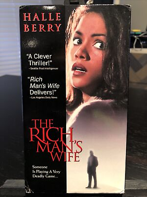 #ad The Rich Mans Wife VHS 1997 Halle Berry Christopher McDonald Thriller RARE HTF $2.99