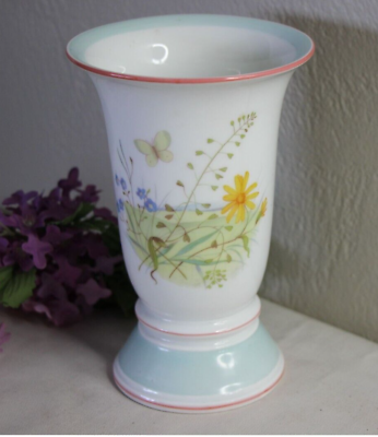 #ad Antique Rosenthal SELB Bavaria Annemarie Vase Flower Bud Pastel EUC $29.99