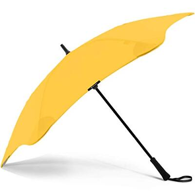 Classic Street Umbrella – 48quot; Stick Umbrella Large Windproof Umbrella Yellow $145.35