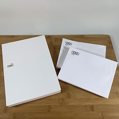 85 Official Audi Blank Logo Notecards amp; Envelopes Car Dealership Stationery Lot $21.21