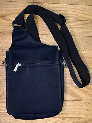 #ad Travelon Folding Packable Tote travel bag anti theft black crossbody purse Black $19.99