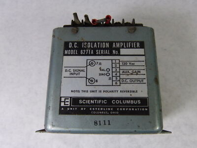 Scientific Columbus 6271A DC Isolation Amplifier 120VAC USED $174.99