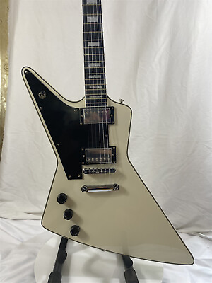 #ad Explorer Left Handed Custom Electric Guitar Black Fretboard Chrome Parts 2H $258.27