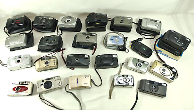 #ad #ad Lot Of Vintage Film Camera Olympus Kodak Wizen Skina Samsung UFO Old Working $200.00