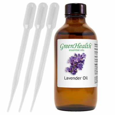 #ad #ad 4 fl oz GreenHealth Lavender Essential Oil w 3 Free Droppers $10.99
