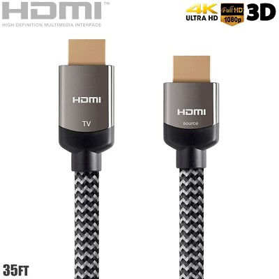 #ad 35FT Active HDMI Cable HDTV 4K 60Hz 1080p 3D 18Gbps Xbox PS4 PS3 CL3 Rated $116.13